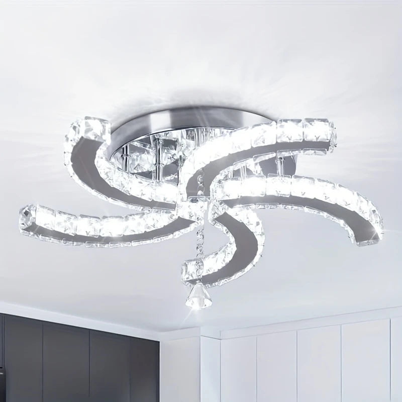 Crystal Mirror Ceiling Light